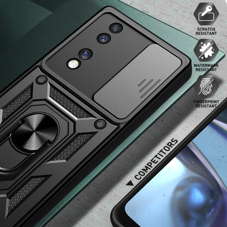 Cover per fotocamera scorrevole Design Custodia per telefono in TPU + PC, For Honor 70 5G