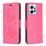 Custodia portafoglio in pelle goffrata per Xiaomi Redmi Note 12 4