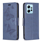 Custodia portafoglio in pelle goffrata per Xiaomi Redmi Note 12 4