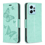 Custodia portafoglio in pelle goffrata per Xiaomi Redmi Note 12 4