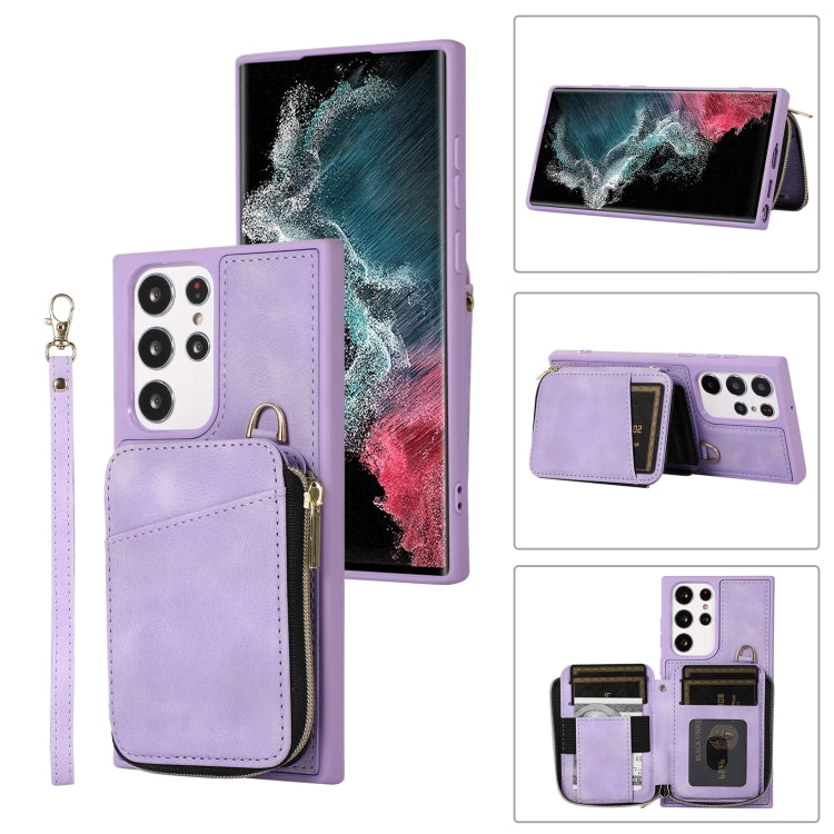Custodia portafoglio in pelle per Samsung Galaxy S23 Ultra