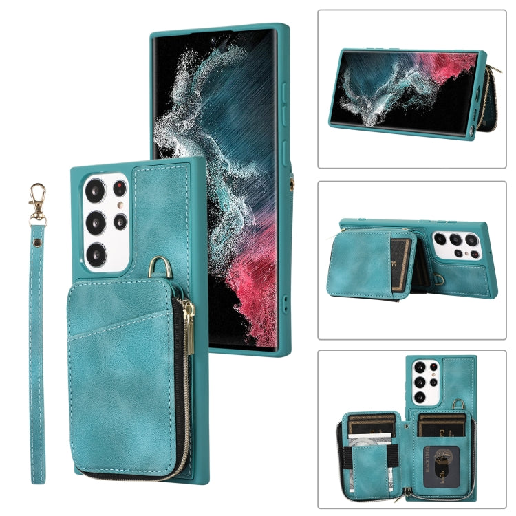 Custodia portafoglio in pelle per Samsung Galaxy S23 Ultra