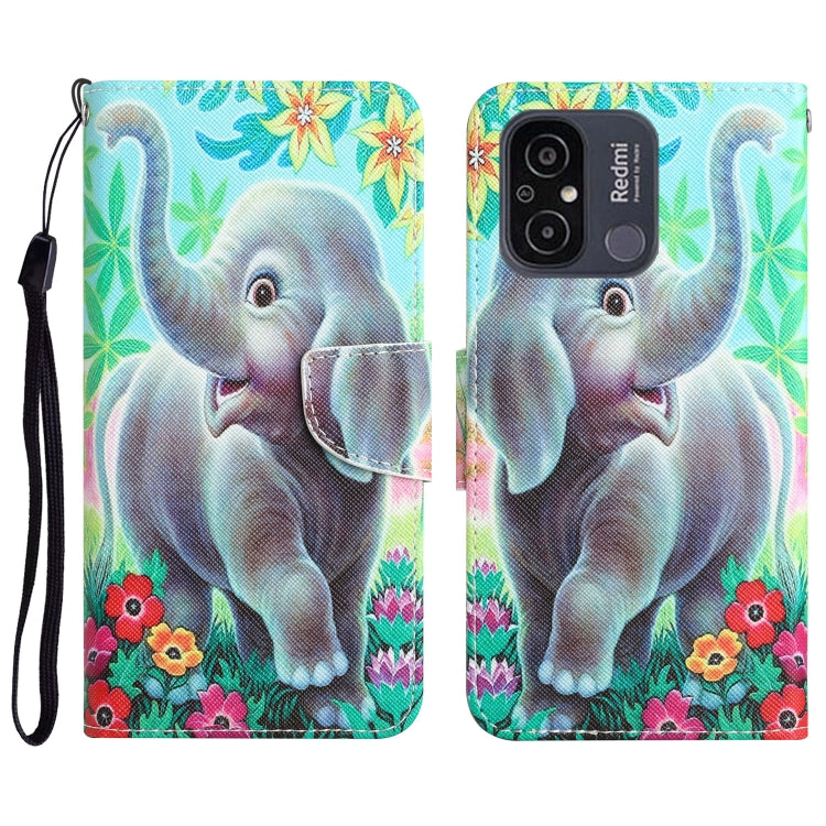 Custodia in pelle con disegno per Xiaomi Redmi 12C