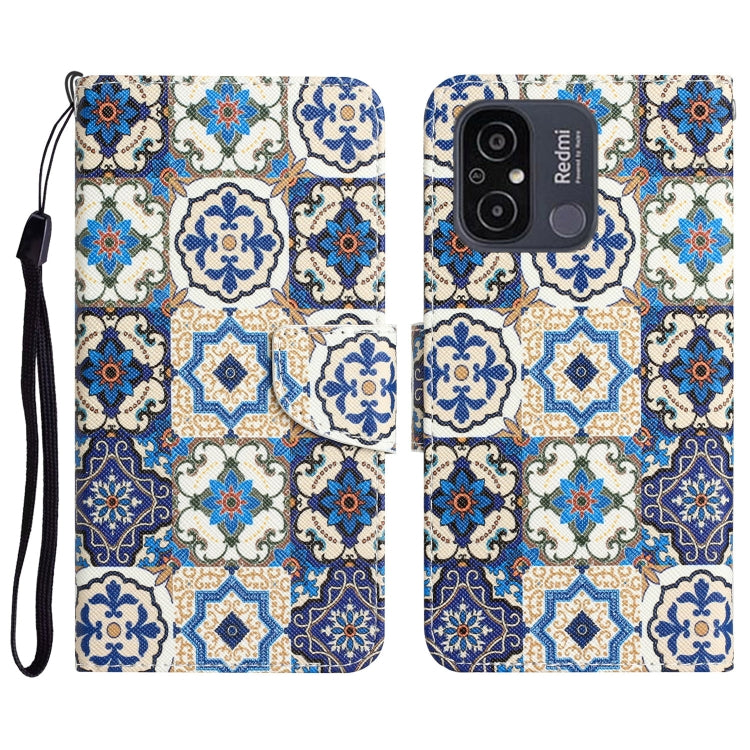 Custodia in pelle con disegno per Xiaomi Redmi 12C