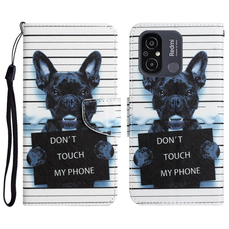 Custodia in pelle con disegno per Xiaomi Redmi 12C