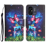 Custodia in pelle con disegno per Xiaomi Redmi 12C