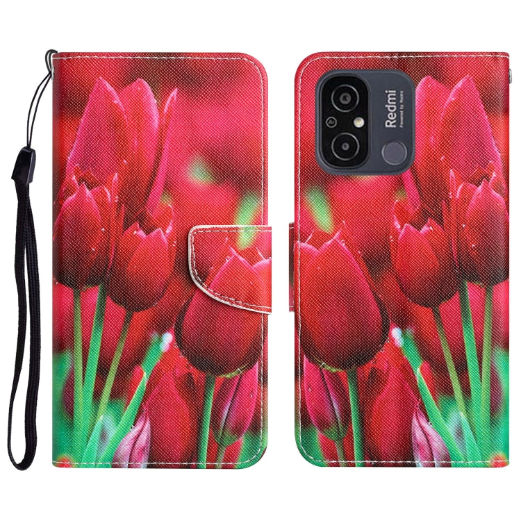 Custodia in pelle con disegno per Xiaomi Redmi 12C