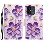 Custodia in pelle con disegno per Xiaomi Redmi 12C