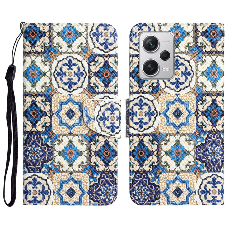 Custodia in pelle con disegno per Xiaomi Redmi Note 12 Pro