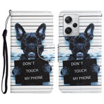 Custodia in pelle con disegno per Xiaomi Redmi Note 12 Pro
