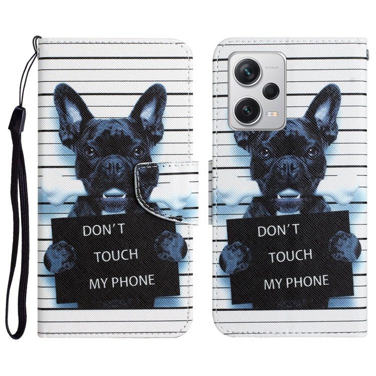 Custodia in pelle con disegno per Xiaomi Redmi Note 12 Pro