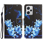 Custodia in pelle con disegno per Xiaomi Redmi Note 12 Pro