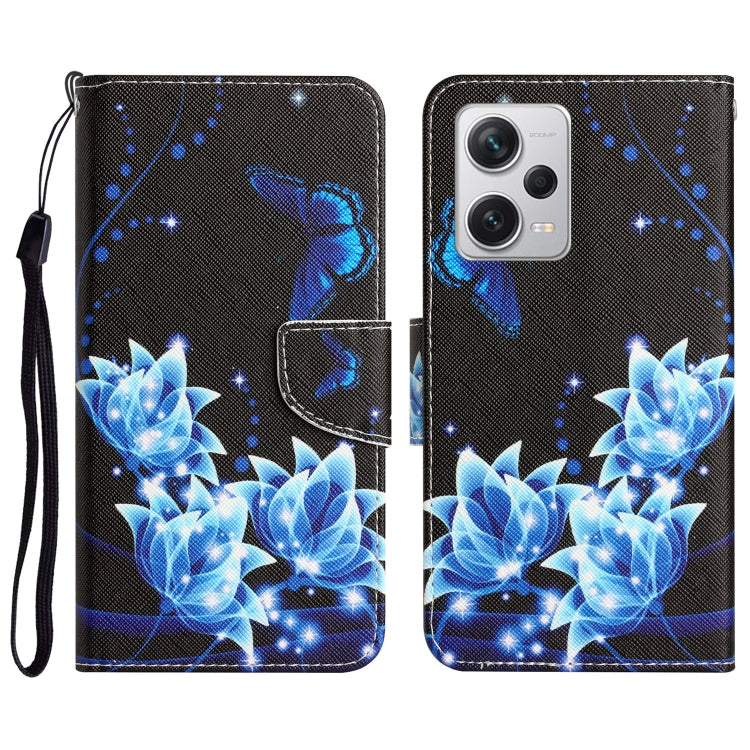 Custodia in pelle con disegno per Xiaomi Redmi Note 12 Pro