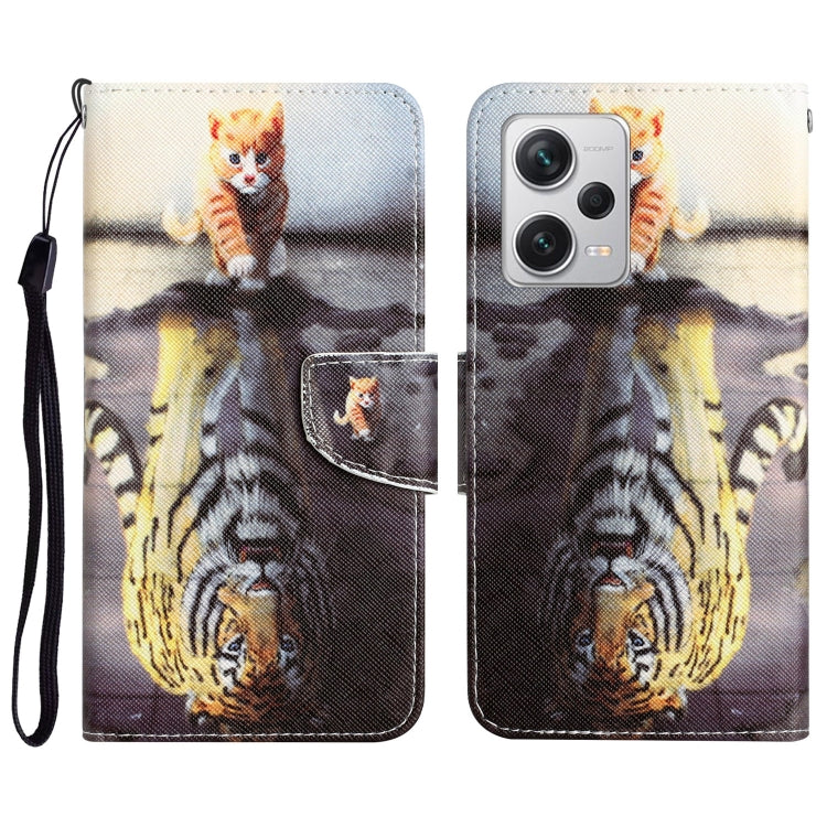 Custodia in pelle con disegno per Xiaomi Redmi Note 12 Pro