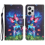 Custodia in pelle con disegno per Xiaomi Redmi Note 12 Pro
