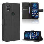 Custodia in pelle con trama a diamante per Kyocera Digno SX3