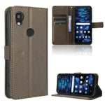 Custodia in pelle con trama a diamante per Kyocera Digno SX3