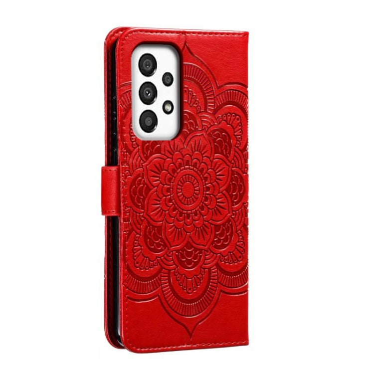 Custodia in pelle con motivo Mandala per Samsung Galaxy A34 5G
