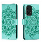 Custodia in pelle con motivo Mandala per Samsung Galaxy A34 5G