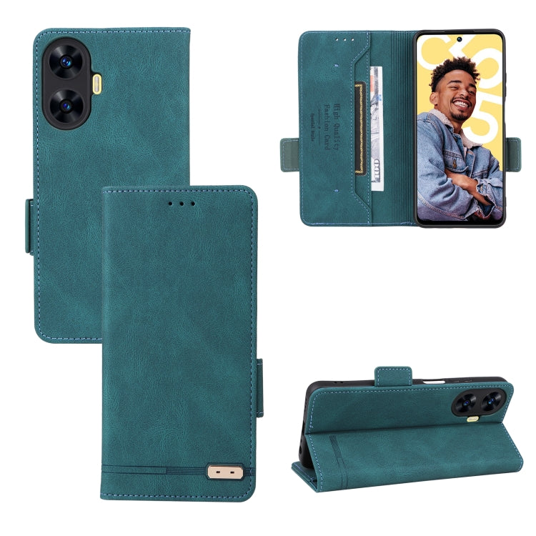 Custodia per telefono in pelle con chiusura magnetica, For Realme C55, For OnePlus Ace 2V