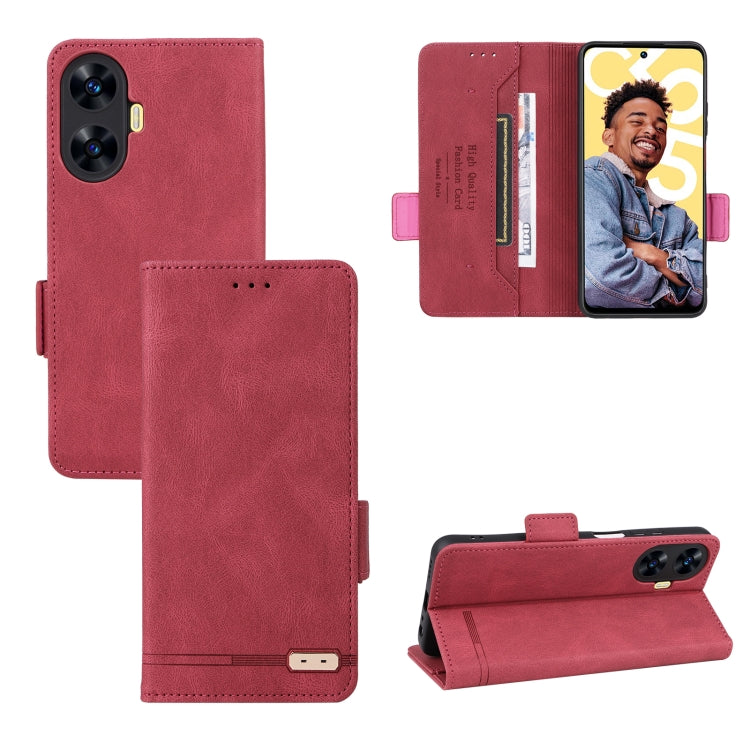 Custodia per telefono in pelle con chiusura magnetica, For Realme C55, For OnePlus Ace 2V