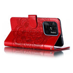 Custodia in pelle per telefono con motivo a goffratura Sun Mandala, For Xiaomi Redmi 10C, For Xiaomi Redmi 12C, For Xiaomi Redmi A1