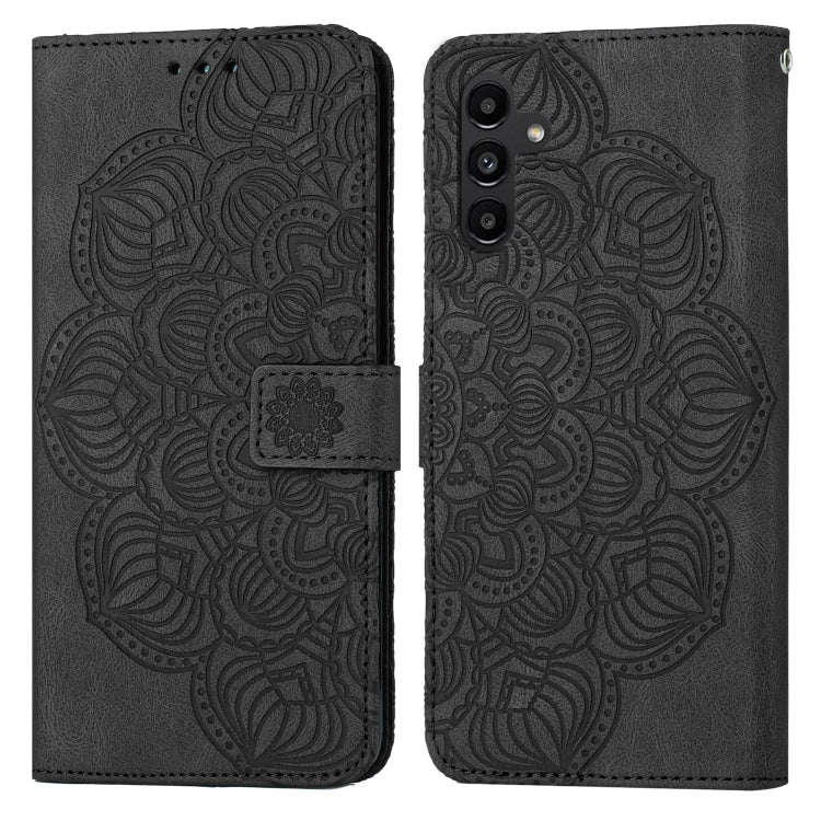 Custodia portafoglio in pelle flip con mandala per Galaxy A24 e R