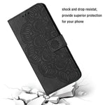 Custodia portafoglio in pelle flip con mandala per Galaxy A24 e R