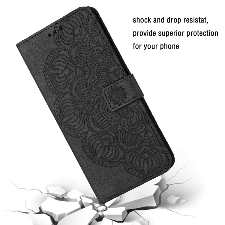 Custodia portafoglio in pelle flip con mandala per Galaxy A24 e R