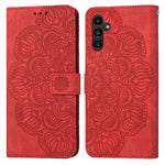 Custodia portafoglio in pelle flip con mandala per Galaxy A24 e R