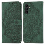 Custodia portafoglio in pelle flip con mandala per Galaxy A24 e R