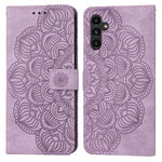 Custodia portafoglio in pelle flip con mandala per Galaxy A24 e R