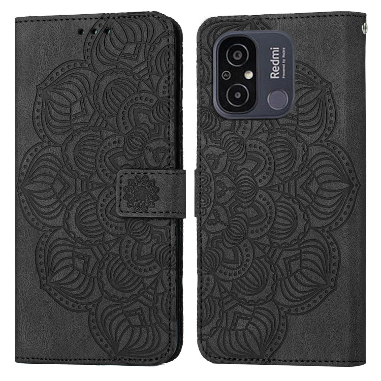 Custodia portafoglio in pelle flip con mandala per Galaxy A24 e R
