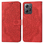 Custodia portafoglio in pelle flip con mandala per Galaxy A24 e R