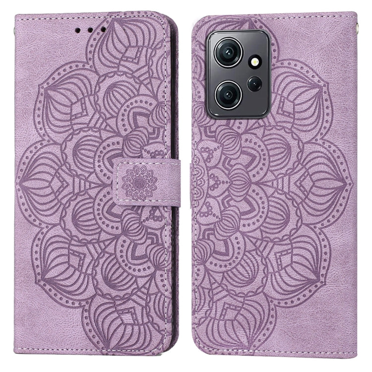 Custodia portafoglio in pelle flip con mandala per Galaxy A24 e R