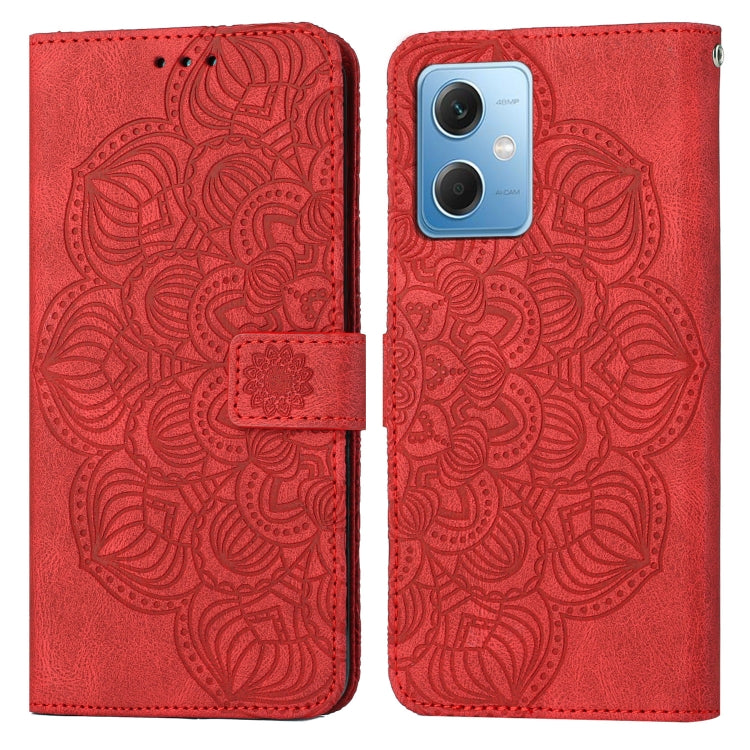 Custodia portafoglio in pelle flip con mandala per Galaxy A24 e R