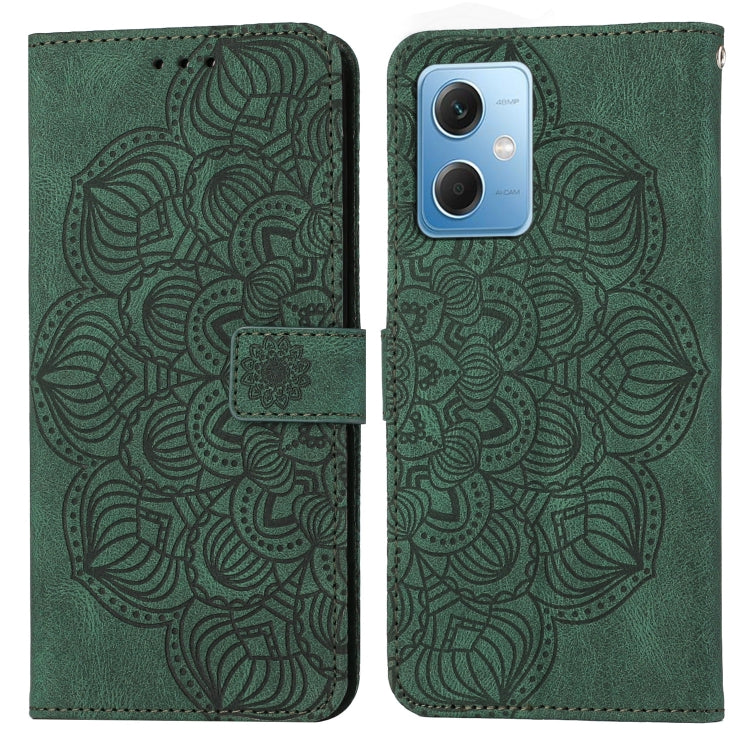 Custodia portafoglio in pelle flip con mandala per Galaxy A24 e R