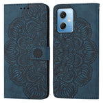 Custodia portafoglio in pelle flip con mandala per Galaxy A24 e R