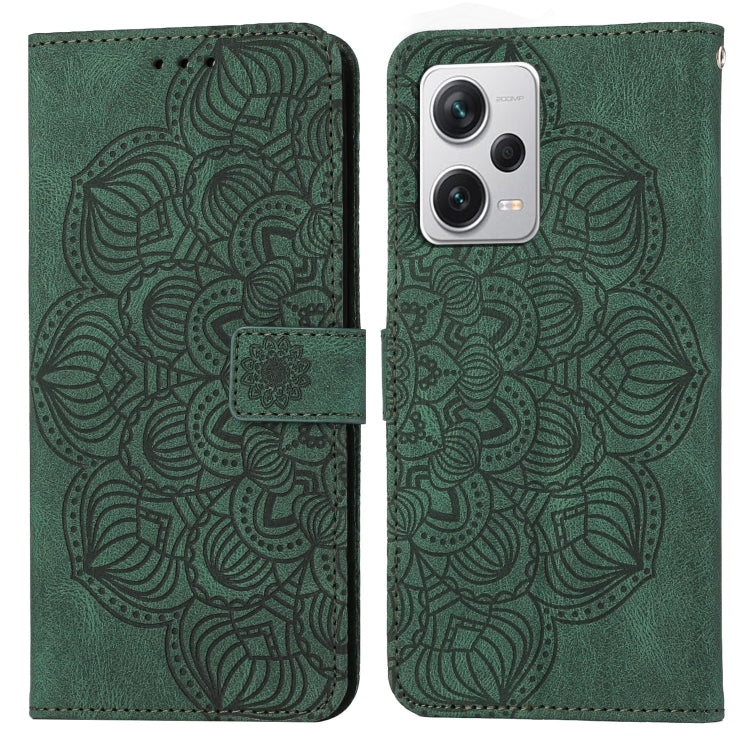 Custodia portafoglio in pelle flip con mandala per Galaxy A24 e R