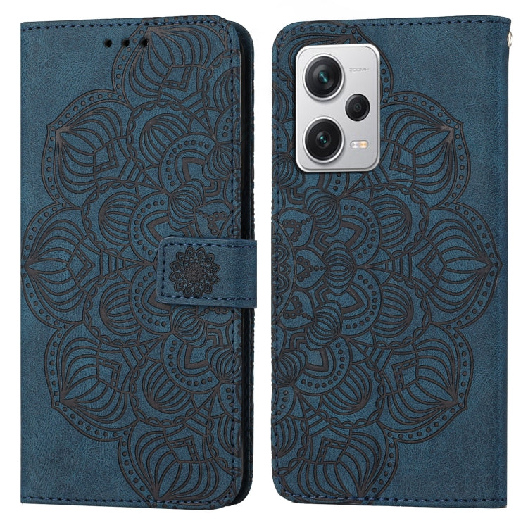 Custodia portafoglio in pelle flip con mandala per Galaxy A24 e R