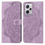 Custodia portafoglio in pelle flip con mandala per Galaxy A24 e R