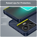 Custodia per telefono TPU in fibra di carbonio con trama spazzolata, For Realme GT3, For Realme GT Neo 5, For Huawei P60