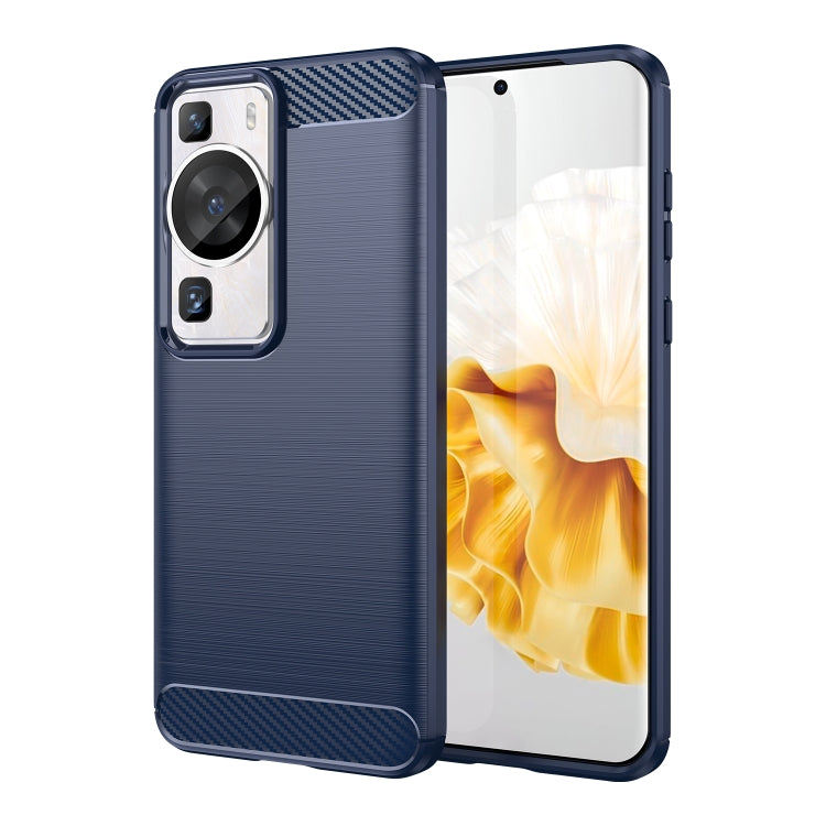 Custodia per telefono TPU in fibra di carbonio con trama spazzolata, For Realme GT3, For Realme GT Neo 5, For Huawei P60