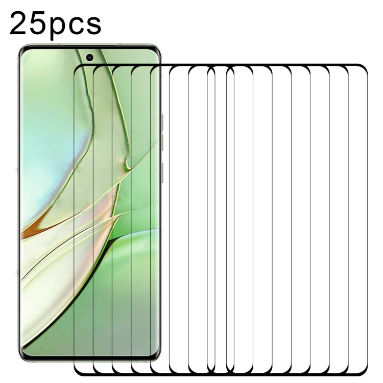Pellicola in vetro temperato a schermo intero con bordo curvo 25 pezzi, For Motorola Edge 40 (25 PCS)