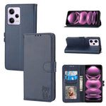 Custodia portafoglio in pelle per Xiaomi Redmi Note 12 5G