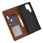 Custodia portafoglio in pelle per Samsung Galaxy S23 Ultra
