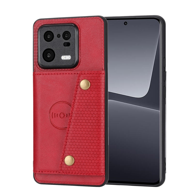 Custodia magnetica con doppia fibbia per Xiaomi 13