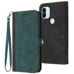 Custodia portafoglio in pelle con cinturino per Samsung Galaxy A0
