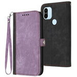 Custodia portafoglio in pelle con cinturino per Samsung Galaxy A0
