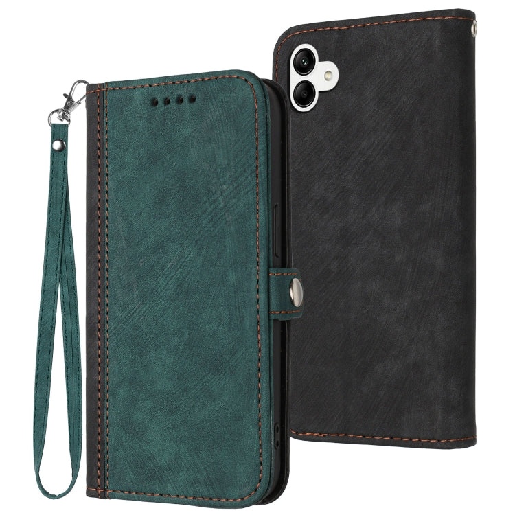 Custodia portafoglio in pelle con cinturino per Samsung Galaxy A0